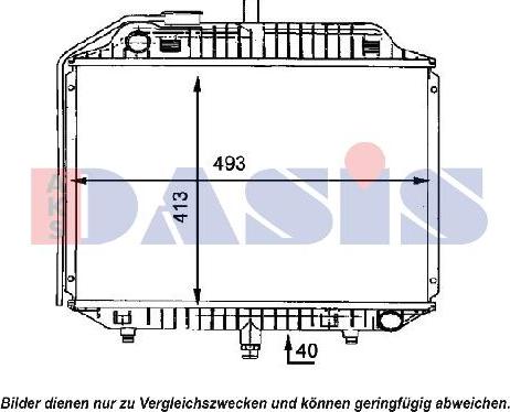 AKS Dasis 134002N - Радиатор, охлаждение двигателя unicars.by