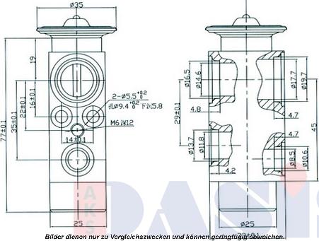 AKS Dasis 840940N - Расширительный клапан, кондиционер unicars.by