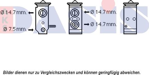AKS Dasis 840204N - Расширительный клапан, кондиционер unicars.by