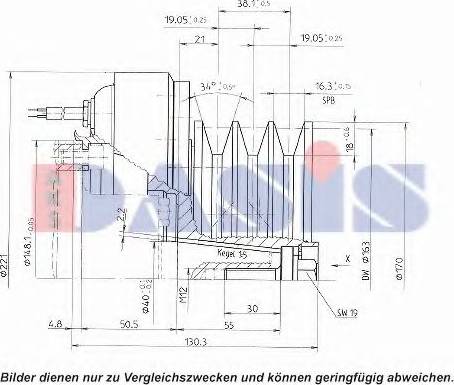 AKS Dasis 851141N - Электромагнитное сцепление, компрессор unicars.by