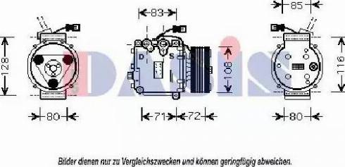 AKS Dasis 851387N - Компрессор кондиционера unicars.by