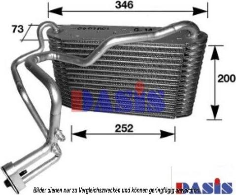 AKS Dasis 820009N - Испаритель, кондиционер unicars.by