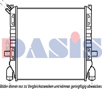 AKS Dasis 270050N - Радиатор, охлаждение двигателя unicars.by