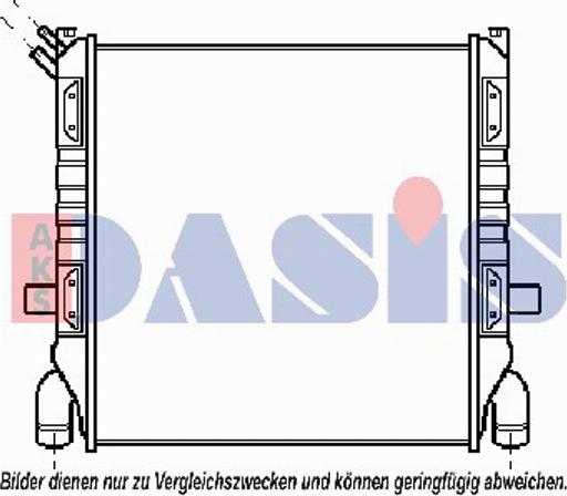 AKS Dasis 270050T - Радиатор, охлаждение двигателя unicars.by