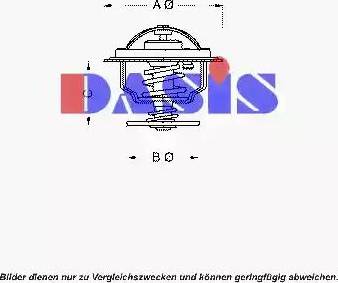 AKS Dasis 750983N - Термостат охлаждающей жидкости / корпус unicars.by