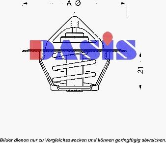 AKS Dasis 750622N - Термостат охлаждающей жидкости / корпус unicars.by