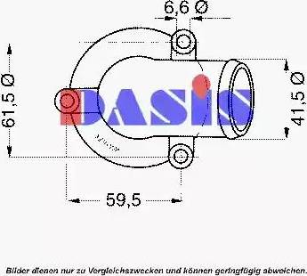 AKS Dasis 751948N - Термостат охлаждающей жидкости / корпус unicars.by