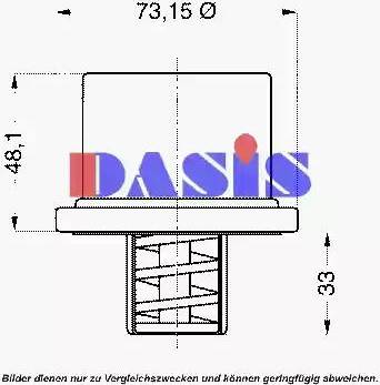 AKS Dasis 751984N - Термостат охлаждающей жидкости / корпус unicars.by