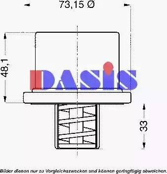 AKS Dasis 751986N - Термостат охлаждающей жидкости / корпус unicars.by