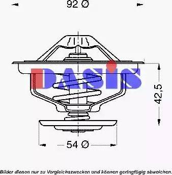 AKS Dasis 751973N - Термостат охлаждающей жидкости / корпус unicars.by