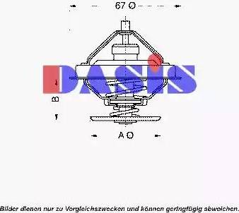 AKS Dasis 751896N - Термостат охлаждающей жидкости / корпус unicars.by