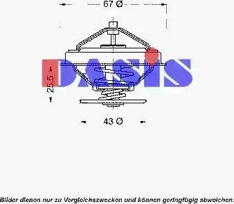 AKS Dasis 751863N - Термостат охлаждающей жидкости / корпус unicars.by