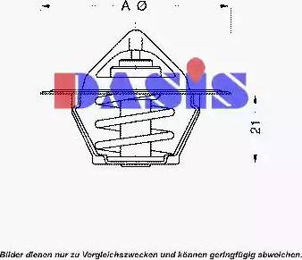 AKS Dasis 751815N - Термостат охлаждающей жидкости / корпус unicars.by