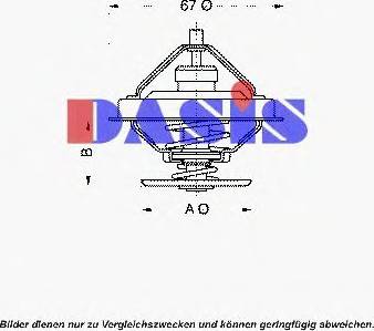 AKS Dasis 751886N - Термостат охлаждающей жидкости / корпус unicars.by