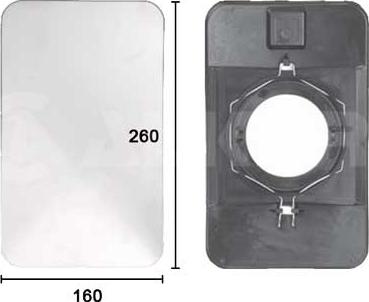Alkar 7443247 - Зеркальное стекло, зеркало рампы unicars.by