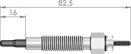 A-N PARTS 082 302 - Свеча накаливания unicars.by