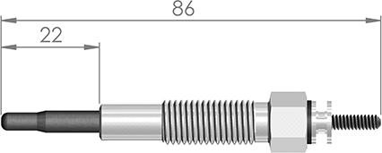 A-N PARTS 035 336 - Свеча накаливания unicars.by