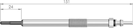 A-N PARTS 152 517 - Свеча накаливания unicars.by