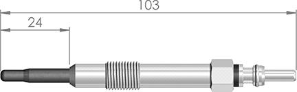 A-N PARTS 103 436 - Свеча накаливания unicars.by