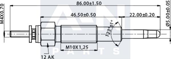 A-N PARTS A-N035336 - Свеча накаливания unicars.by