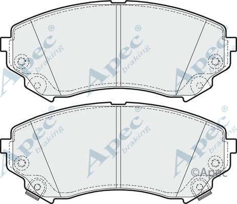 Advics AD1331 - Тормозные колодки, дисковые, комплект unicars.by