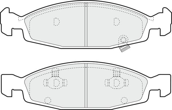 Sangsin Brake SP4257 - Тормозные колодки, дисковые, комплект unicars.by