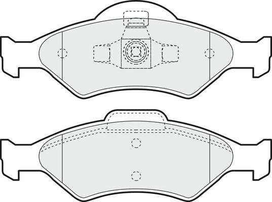 Kaishin FK3106 - Тормозные колодки, дисковые, комплект unicars.by