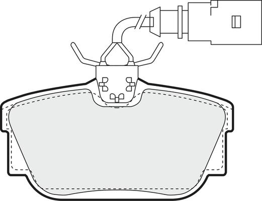 Lucas Electrical GDB1326 - Тормозные колодки, дисковые, комплект unicars.by