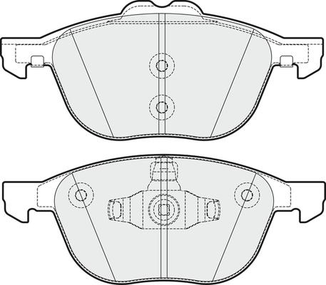 INTERBRAKE PD3373 - Тормозные колодки, дисковые, комплект unicars.by