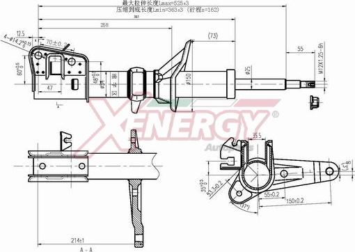 AP XENERGY X927335 - Амортизатор unicars.by