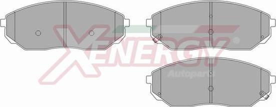 AP XENERGY X40944 - Тормозные колодки, дисковые, комплект unicars.by