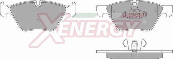 AP XENERGY X40950 - Тормозные колодки, дисковые, комплект unicars.by