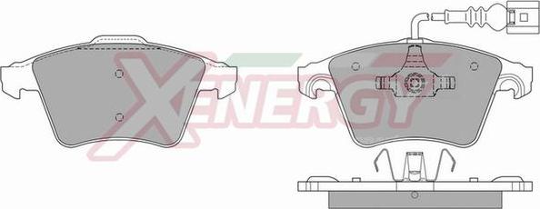 AP XENERGY X40902 - Тормозные колодки, дисковые, комплект unicars.by