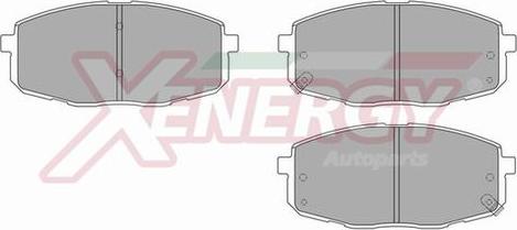 AP XENERGY X40984 - Тормозные колодки, дисковые, комплект unicars.by