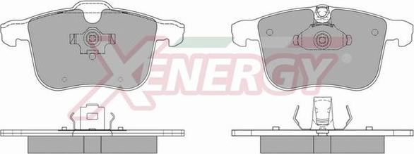 AP XENERGY X40937 - Тормозные колодки, дисковые, комплект unicars.by