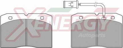 AP XENERGY X40454 - Тормозные колодки, дисковые, комплект unicars.by