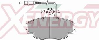 AP XENERGY X40412 - Тормозные колодки, дисковые, комплект unicars.by