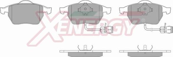 AP XENERGY X40483 - Тормозные колодки, дисковые, комплект unicars.by