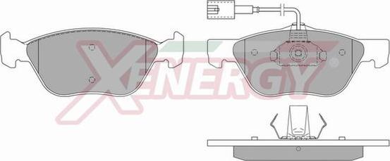 AP XENERGY X40578 - Тормозные колодки, дисковые, комплект unicars.by