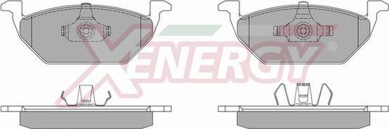 AP XENERGY X40663 - Тормозные колодки, дисковые, комплект unicars.by