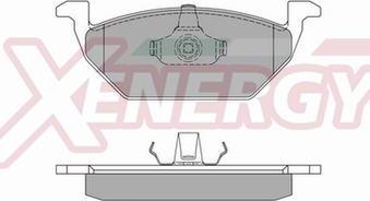 AP XENERGY X40662 - Тормозные колодки, дисковые, комплект unicars.by