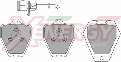 AP XENERGY X40670 - Тормозные колодки, дисковые, комплект unicars.by