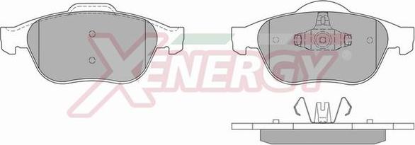 AP XENERGY X40819 - Тормозные колодки, дисковые, комплект unicars.by