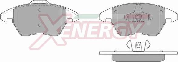 AP XENERGY X40889 - Тормозные колодки, дисковые, комплект unicars.by