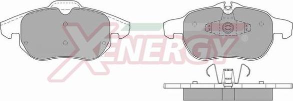 AP XENERGY X40831 - Тормозные колодки, дисковые, комплект unicars.by