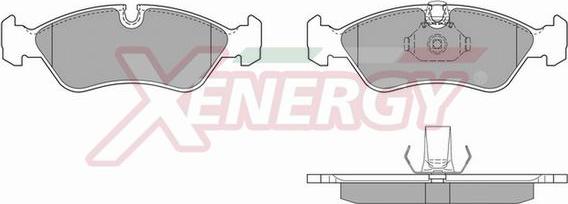 AP XENERGY X40384 - Тормозные колодки, дисковые, комплект unicars.by