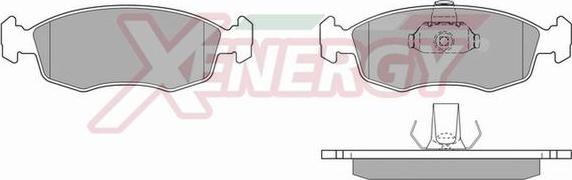 AP XENERGY X40239 - Тормозные колодки, дисковые, комплект unicars.by