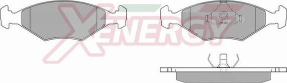 AP XENERGY X40224 - Тормозные колодки, дисковые, комплект unicars.by