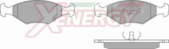 AP XENERGY X40221 - Тормозные колодки, дисковые, комплект unicars.by