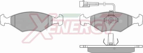 AP XENERGY X40227 - Тормозные колодки, дисковые, комплект unicars.by